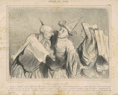 Çin sohbet siyaseti by Honoré Daumier