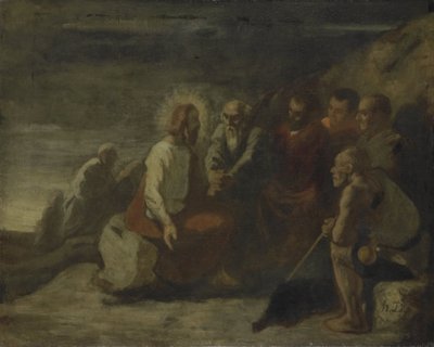 Mesih ve Havarileri by Honoré Daumier