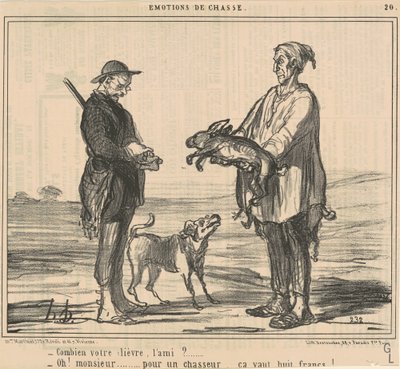 Tavşanın ne kadar dostum? by Honoré Daumier
