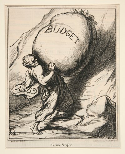 Sisifos gibi, Aktüalitelerden by Honoré Daumier