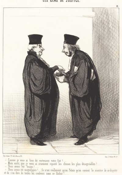 Sana kabaca söylediğim gibi, bitirdin! by Honoré Daumier