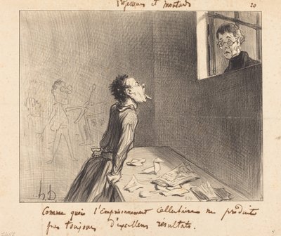 Hücre hapsi gibi... by Honoré Daumier