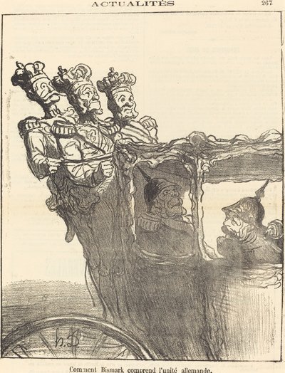 Bismarck Alman Birliğini Nasıl Anlıyor? by Honoré Daumier