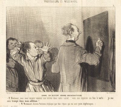 Nasıl büyük bir matematikçi olunur by Honoré Daumier