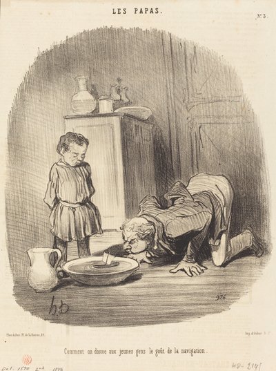 Navigasyonun tadını nasıl veriyoruz by Honoré Daumier