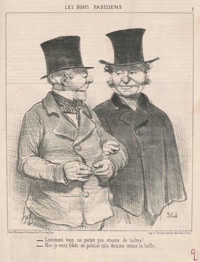 Nasıl hala talma takmıyorsun? ... by Honoré Daumier