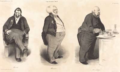 Kont Portalis - Bassano Dükü - Montlosier Kontu by Honoré Daumier