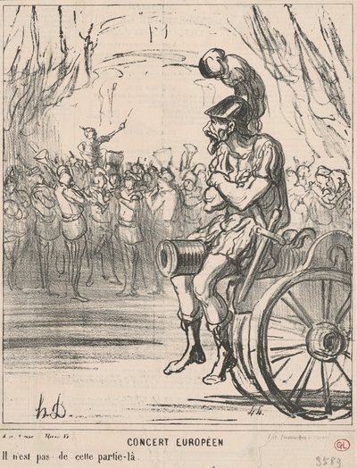 Avrupa konseri by Honoré Daumier