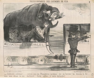 Şoför ... kuryelerinizi almıştım ... by Honoré Daumier