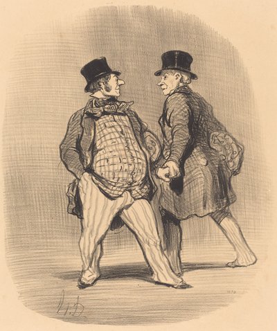 Kardeşim, küçük barona dikkat et... by Honoré Daumier