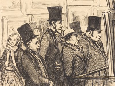 Cristi... İyi pişmiş bir sığır eti var!... by Honoré Daumier