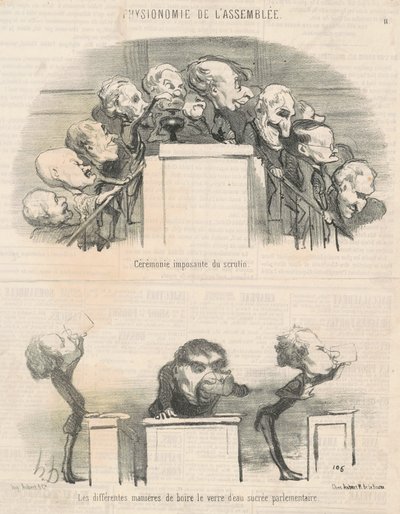 Büyük Oylama Töreni by Honoré Daumier