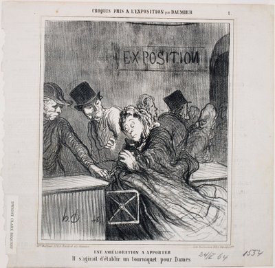 Sergide Alınan Eskizler - Yapılacak Bir İyileştirme by Honoré Daumier
