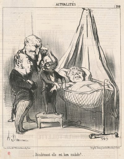 Belli ki çok hasta! by Honoré Daumier
