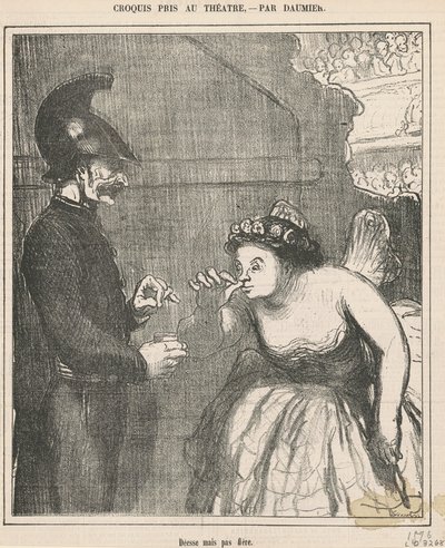 Tanrıça ama gururlu değil by Honoré Daumier