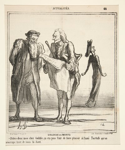 Ölülerin Diyalogu - Söyle sevgili Galilee by Honoré Daumier