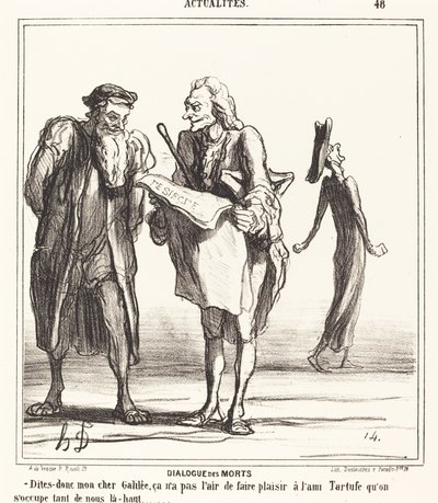 Ölülerin Diyaloğu by Honoré Daumier