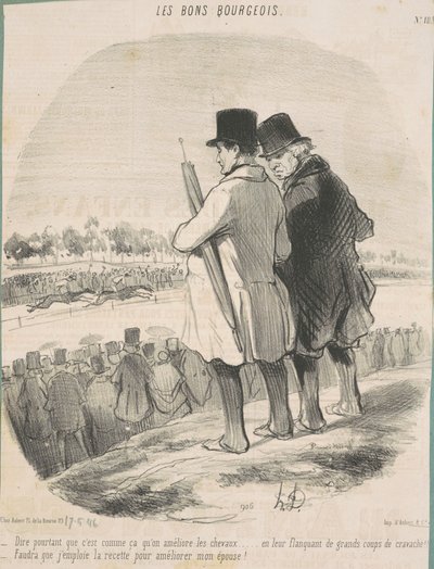 Demek ki... atları böyle geliştirirsin... by Honoré Daumier