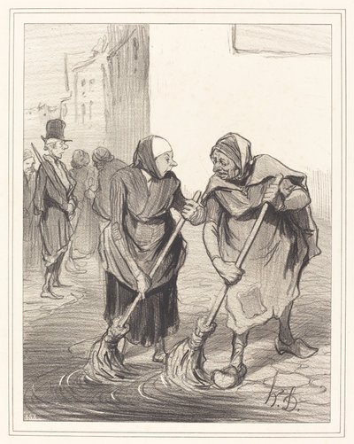 Söyle, Mame Giboulard... by Honoré Daumier