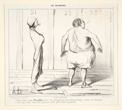 Öyle söyle, baba Drouillet, c ile by Honoré Daumier