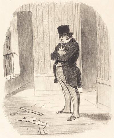 Etkilenmiş!... by Honoré Daumier