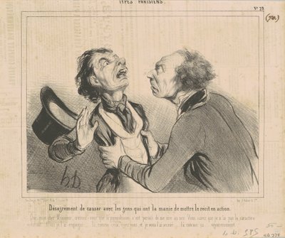İnsanlarla sohbet edememek... by Honoré Daumier