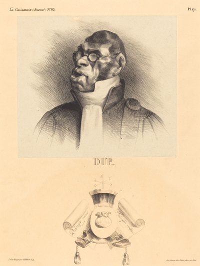 yaşlı dupin by Honoré Daumier