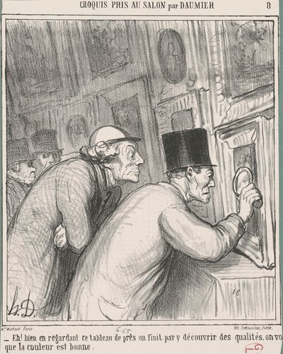 Hey! Bu tabloya iyi bakın by Honoré Daumier