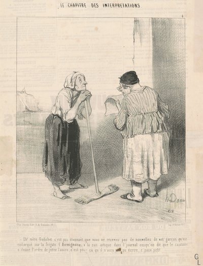 Hey! Godichet Ana şaşırtıcı değil... by Honoré Daumier