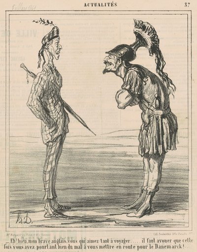 İyi! Cesur İngilizcem... by Honoré Daumier