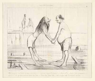 Hey merhaba! Tanıştığımıza memnun oldum by Honoré Daumier