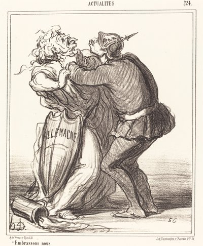 Haydi öpüşelim by Honoré Daumier