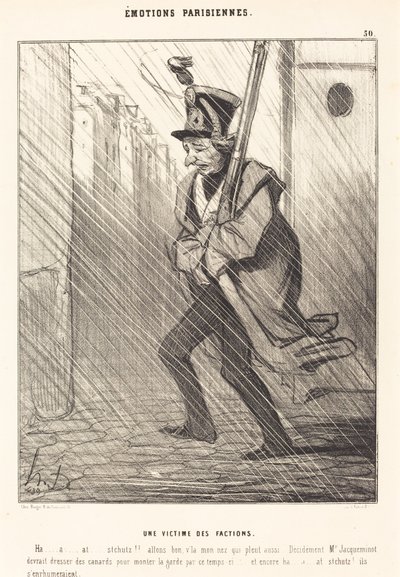 Paris Duyguları: Grupların Kurbanı by Honoré Daumier