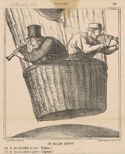 tutsak balonda by Honoré Daumier