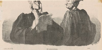 incelik içinde by Honoré Daumier