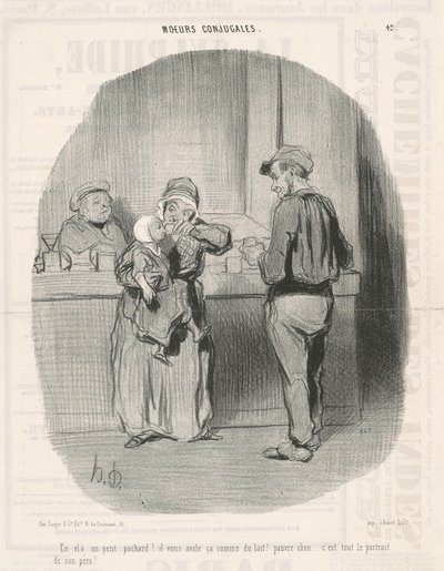 İşte küçük bir patlıcan! by Honoré Daumier