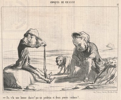 İşte iyi bir av! ... by Honoré Daumier
