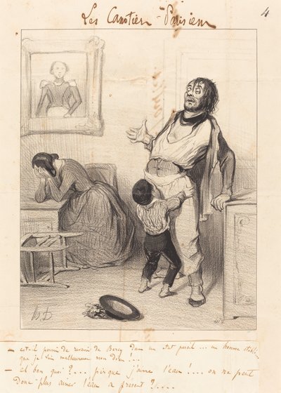 Böyle bir durumda... dönmek caiz mi... by Honoré Daumier