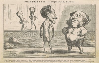 Böyle sıska olmaya izin var mı! ... by Honoré Daumier