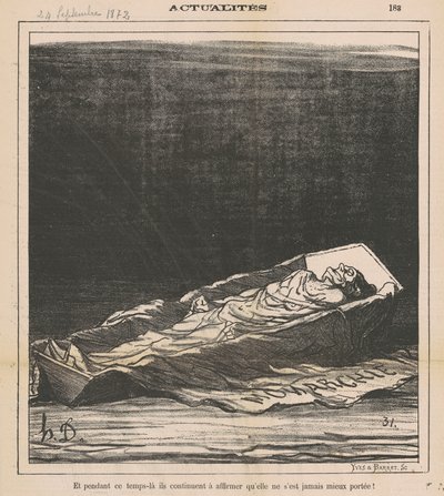 Ve bu süre boyunca, daha önce hiç bu kadar iyi olmadığını doğrulamaya devam ediyorlar! by Honoré Daumier