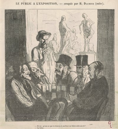 Ve sen, neyi daha iyi buluyorsun... by Honoré Daumier