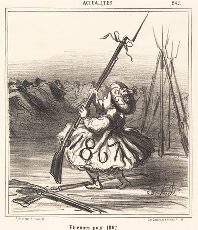 1867 için Noel hediyeleri by Honoré Daumier