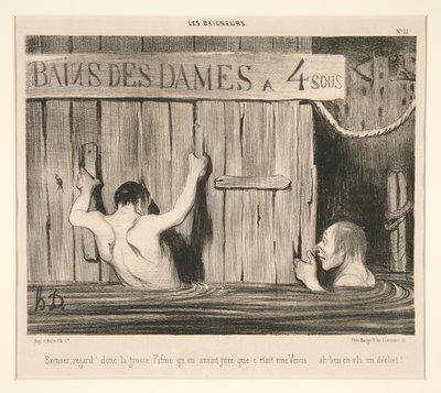Bahane; bakış atmak by Honoré Daumier