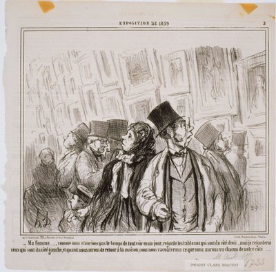 1859 - Eşim Sergisi… by Honoré Daumier