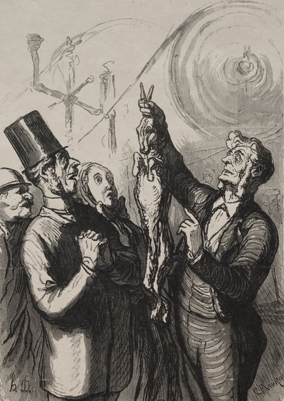 Evrensel Sergi: on dakika içinde bir gibelotte ve şapkanız olacak by Honoré Daumier