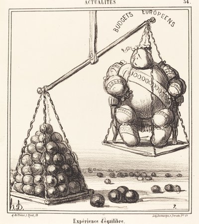 Denge deneyimi by Honoré Daumier