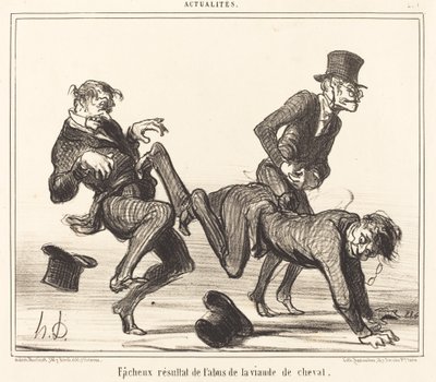 Talihsiz sonuç... at eti by Honoré Daumier