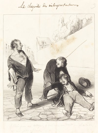 Bana tanıdık dememelisin, ben varım... by Honoré Daumier