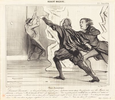 dramatik saçmalık by Honoré Daumier