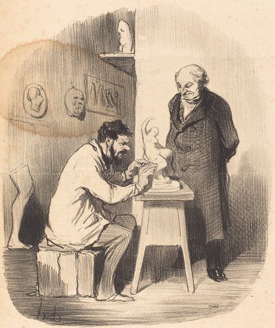 Bir gün sana yaptırmam gerekecek... by Honoré Daumier